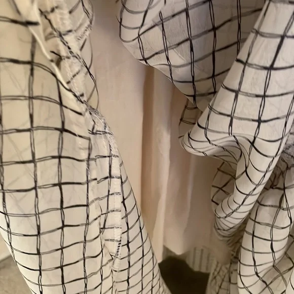 Melloday beige black plaid layered dress size S new with tag - Picture 12 of 16